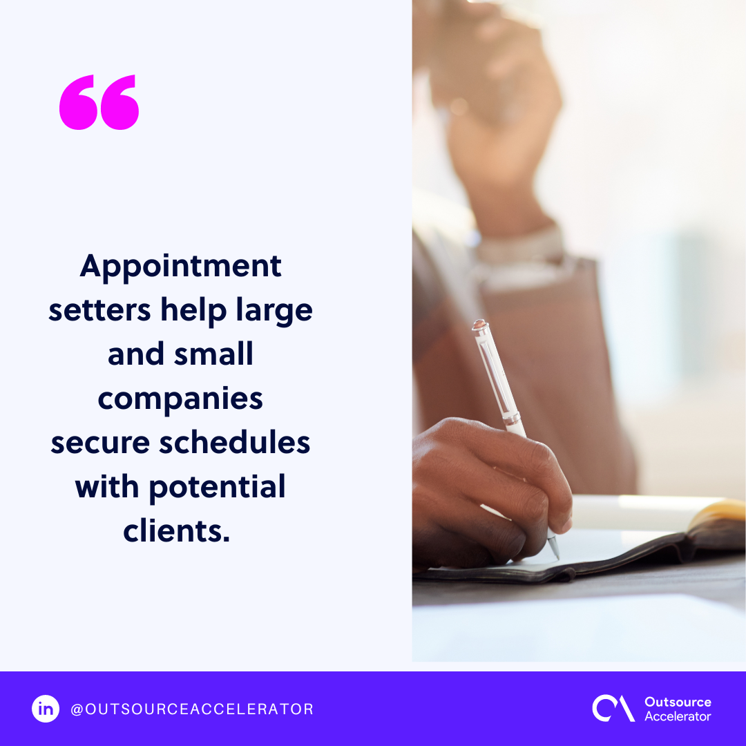 Maximizing business operations with an appointment setter Outsource Accelerator