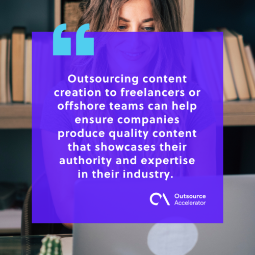 Benefits of outsourcing content management