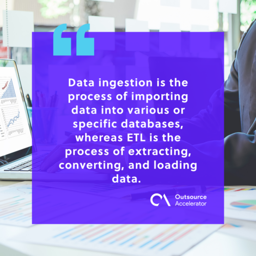 Data ingestion vs. ETL