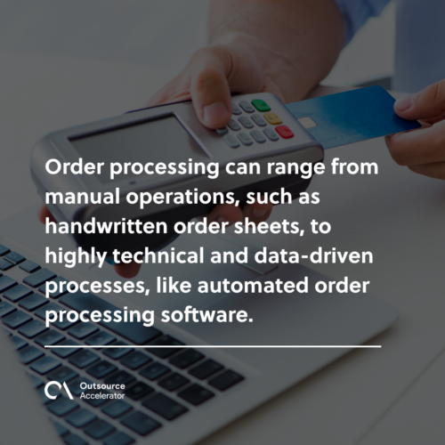 What is order processing