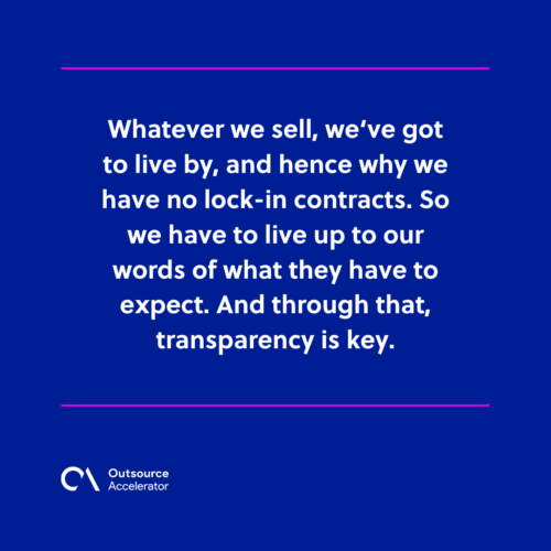 Look for transparency