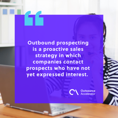 Outbound prospecting defined