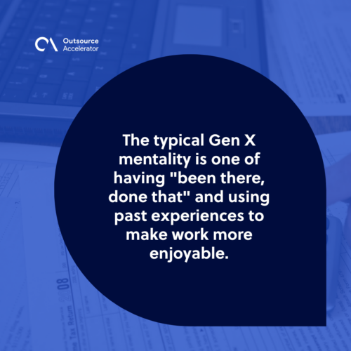 The Gen X mindset and how it affects them in the workplace