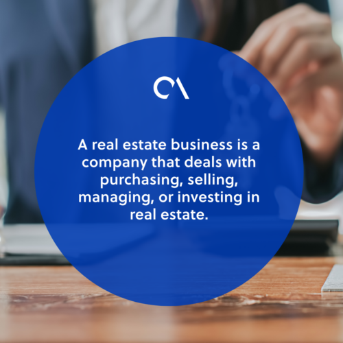 What is a real estate business