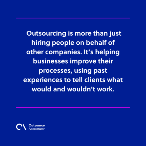 What outsourcing firms get wrong