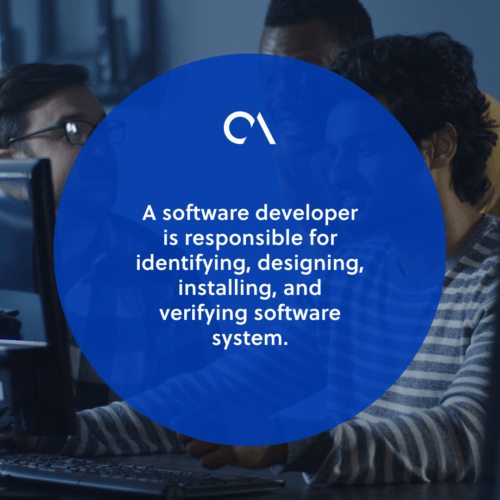 The roles of a software developer