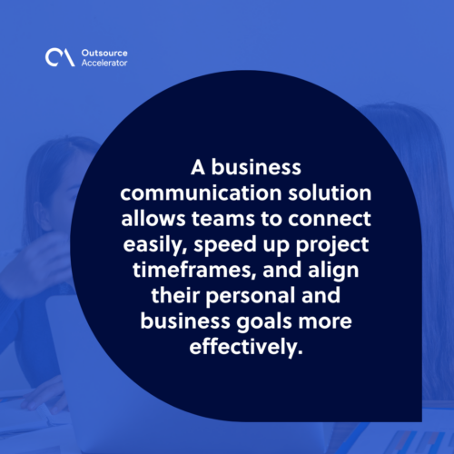 Benefits of business communication solution
