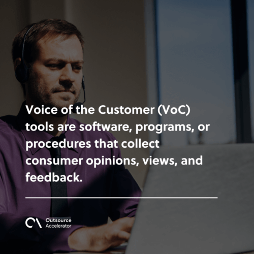 What are the Voice of the Customer tools (VoC)