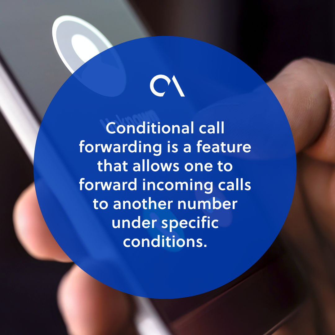 Understanding conditional call forwarding outsource accelerator