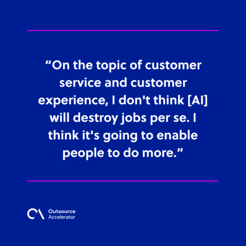 Benefits of AI in customer service