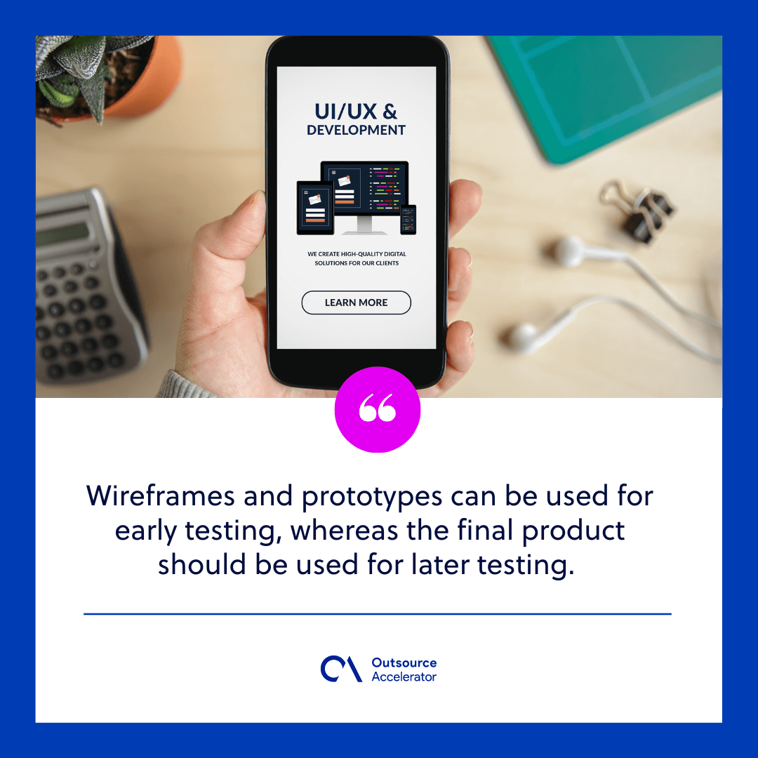 Introducing the types of UI/UX testing and best practices | Outsource