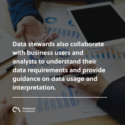 Key responsibilities of a data steward