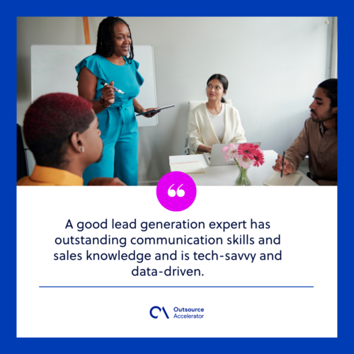 What does a lead generation specialist do?