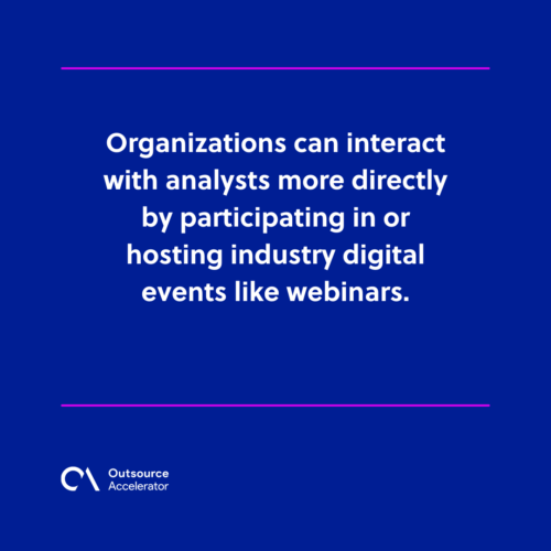 How can businesses build strong analyst relations?