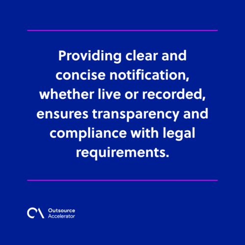 Key considerations for call recording compliance