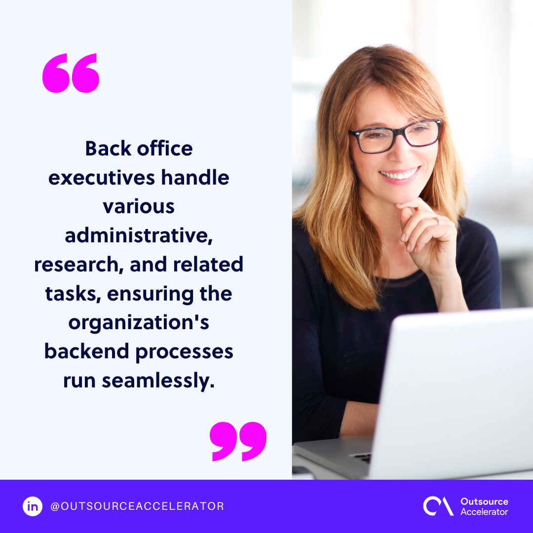 How a back office executive advances your operations Outsource