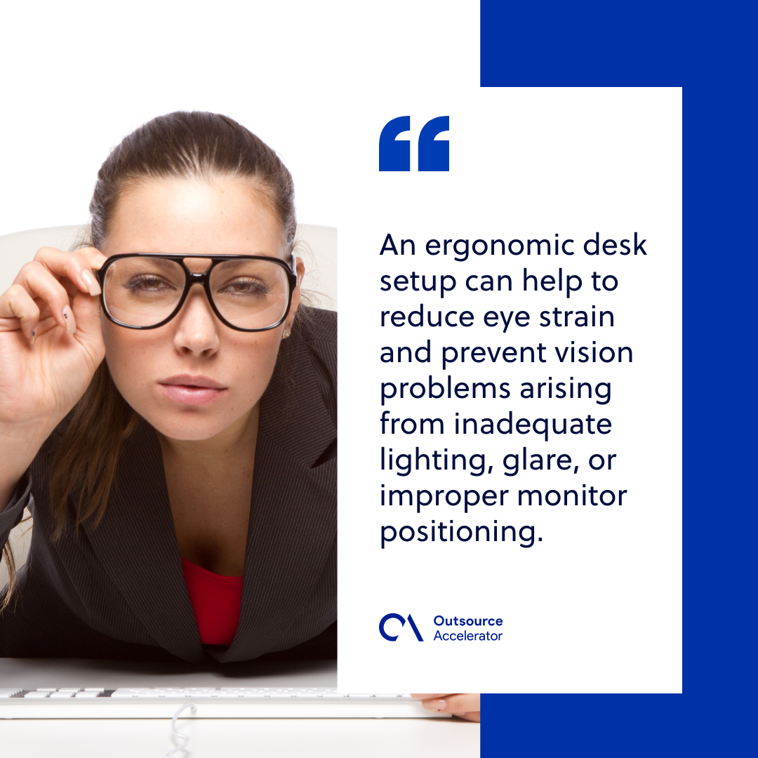 Ergonomic desk setup Why is it a must for remote workers? Outsource