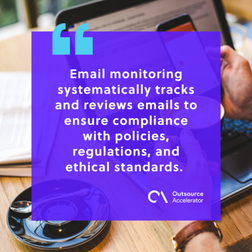 Defining email monitoring