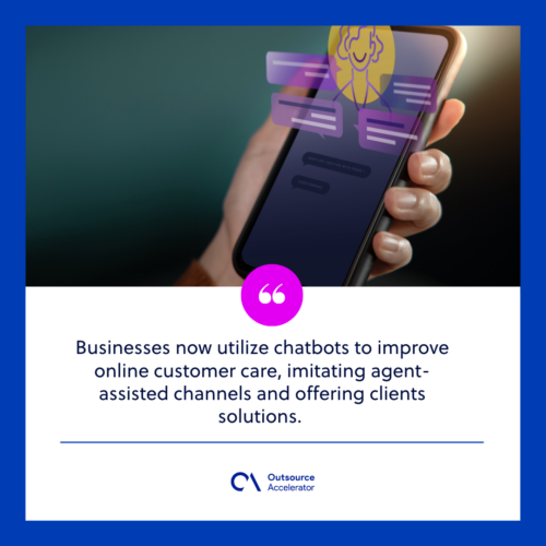 Emergence of chatbots as a service channel