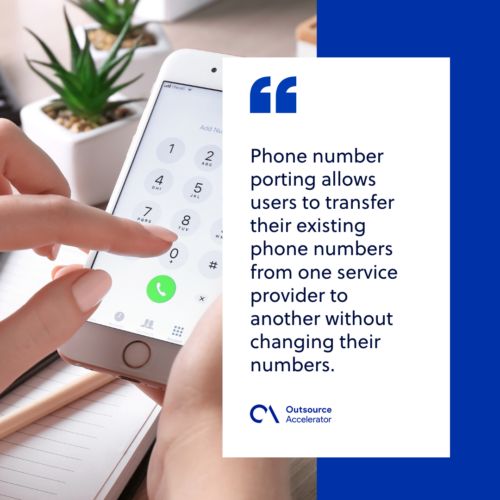 Enhancing seamless connectivity through phone number porting