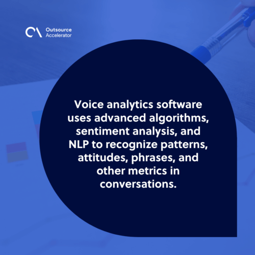 How does voice analytics work in sales