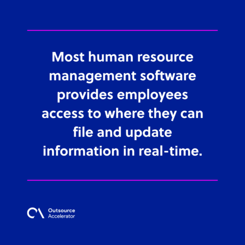 Human resource management software 
