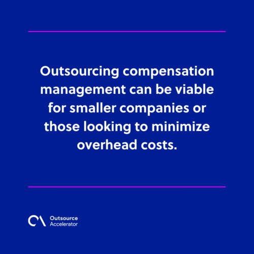 Outsourcing benefits management