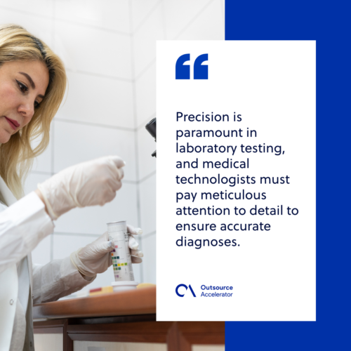 Required skills, education, and training for a medical technologist