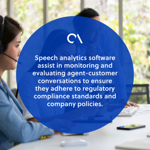 Applications of speech analytics software