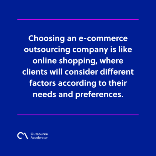 Tips on choosing the best e-commerce outsourcing company