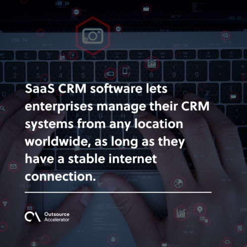 What is SaaS CRM software