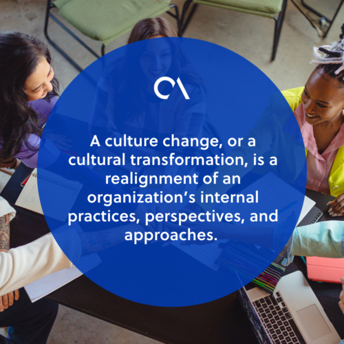 What is a culture change in an organization