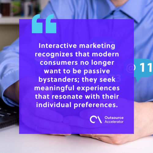 What is interactive marketing