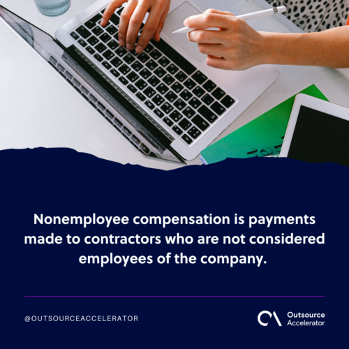 What is nonemployee compensation