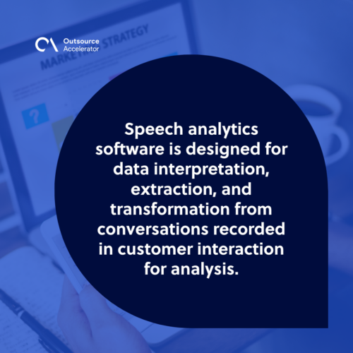 What is speech analytics software