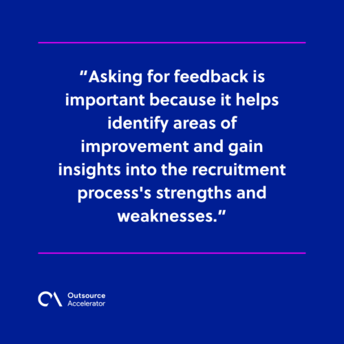 Ask for feedback