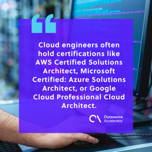 Cloud engineer skills and qualifications