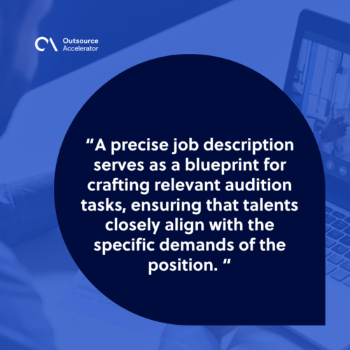 Define the job role and responsibilities