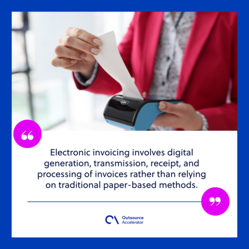 Defining electronic invoicing