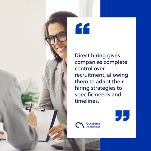 Greater control and flexibility