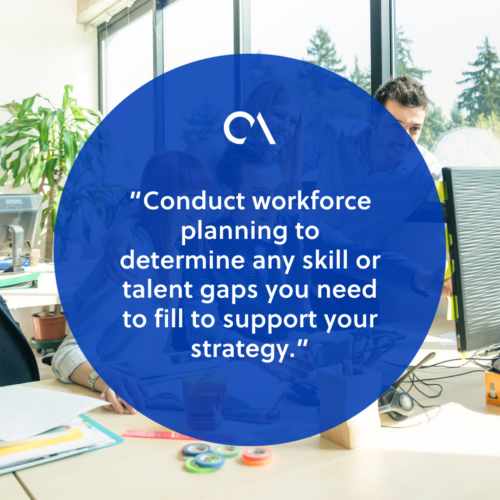 Identify staffing needs