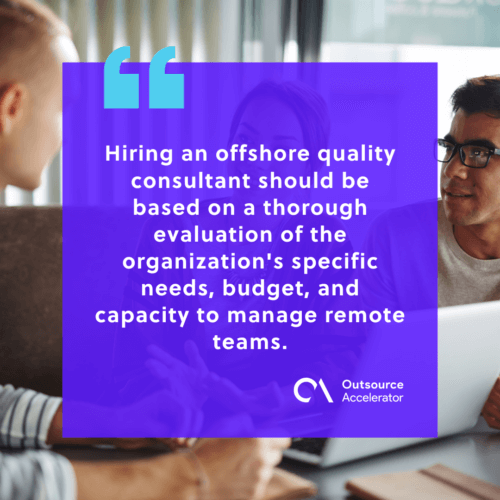 Is hiring an offshore quality consultant worth it