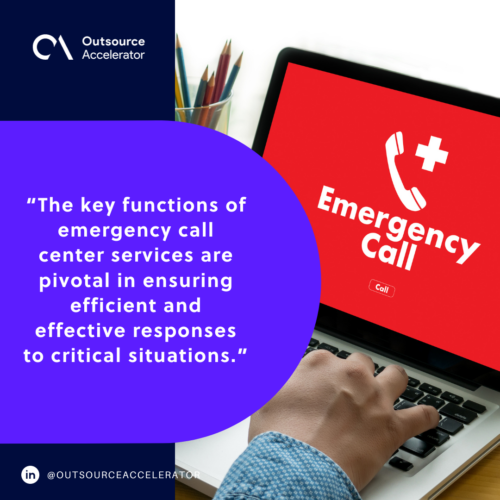 Key functions of emergency call center services 