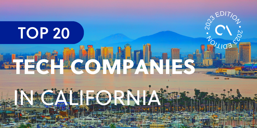 Top 20 tech companies in California