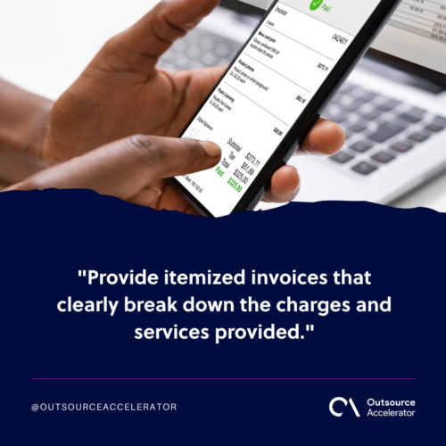 Transparent billing 