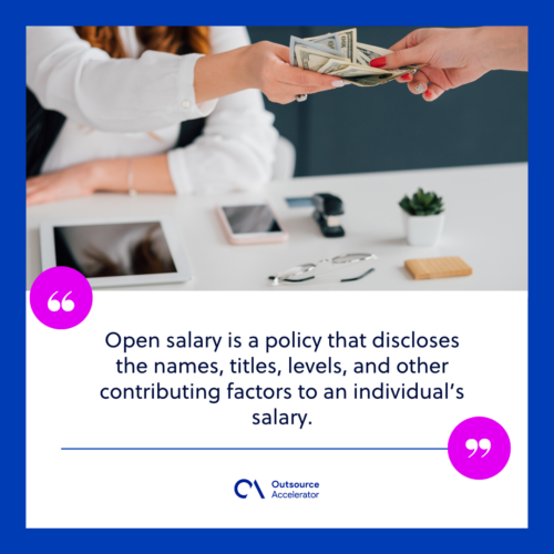 What does an open salary mean