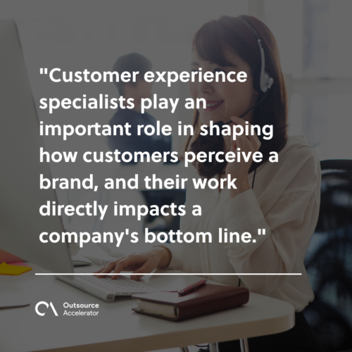 What is a customer experience specialist