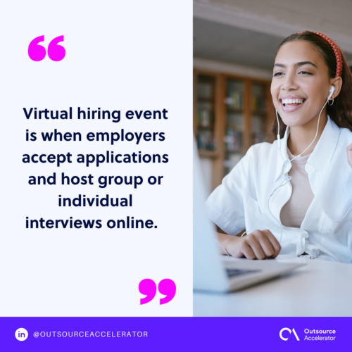 What is a virtual hiring event