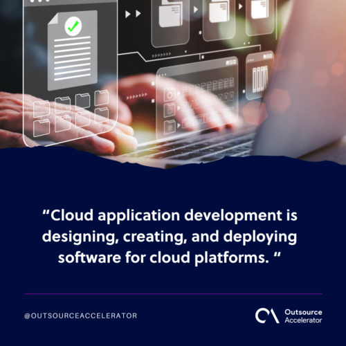 What is cloud application development