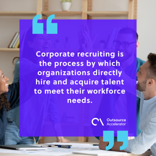 What is corporate recruiting